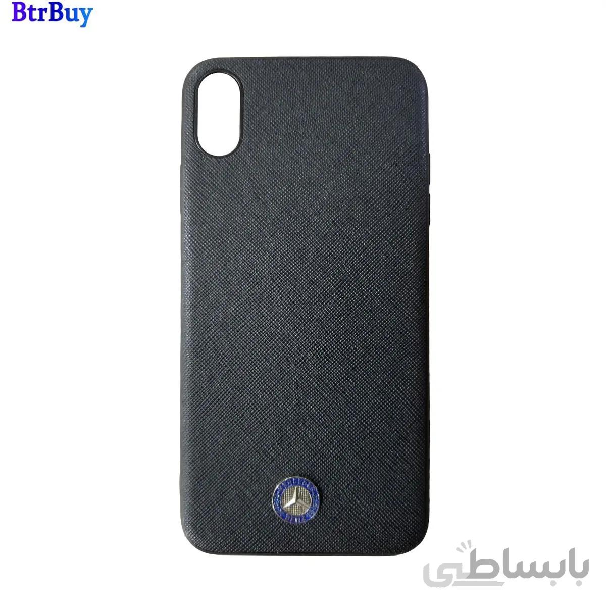 قاب چرمی سوزنی لوگو mercedes benz مناسب iphone XS max