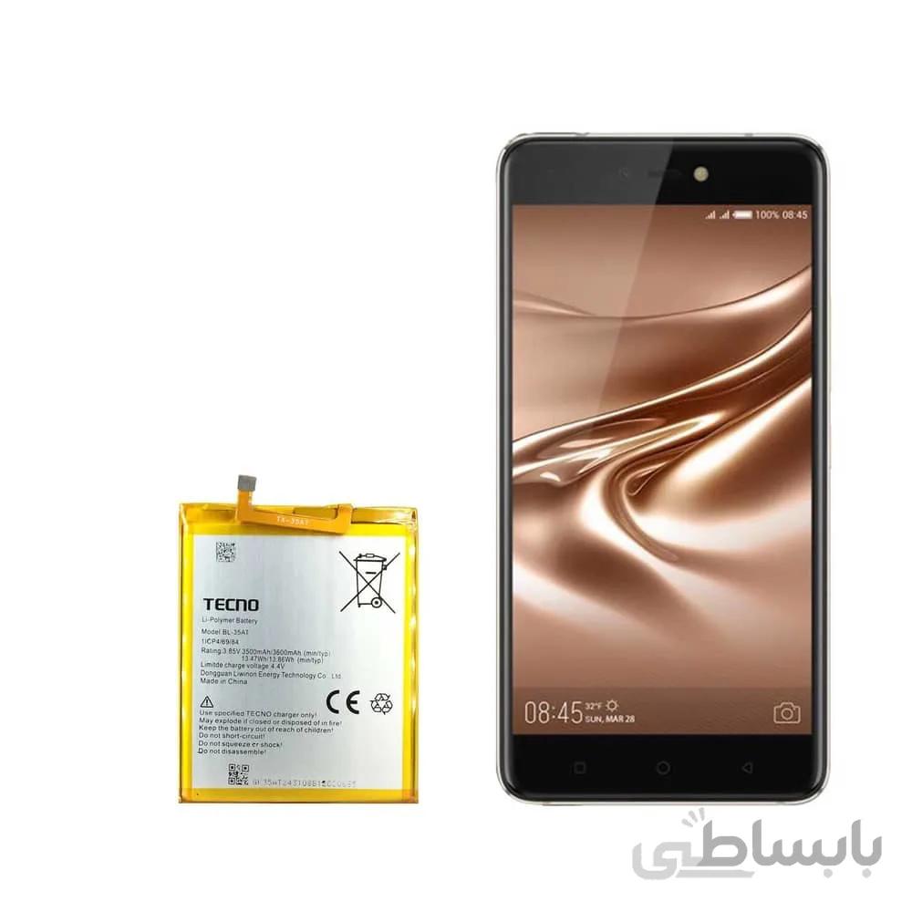 باتری گوشی تکنو Tecno Phantom 8 با کد فنی BL-35AT