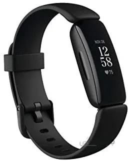 Fitbit Inspire 2 Health ا Fitbit Inspire 2 Health & Fitness Tracker with a Free 1-Year Fitbit Premium Trial, 24/7 Heart Rate, Black/Black, One Size (S & L Bands Included)