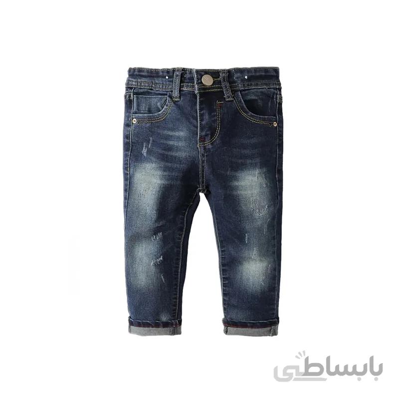 شلوار لی بچه گانه زاپدار
