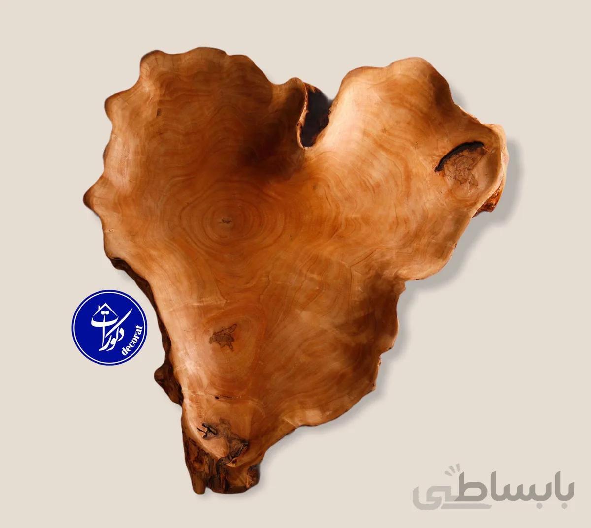 اردو خوری چوبی مدل قلب
