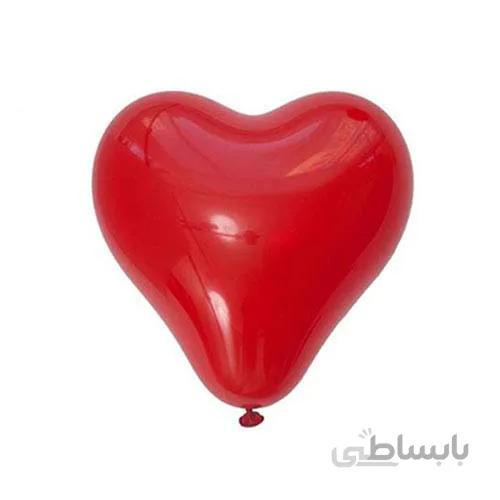 بادکنک لاتکس قلبی قرمز