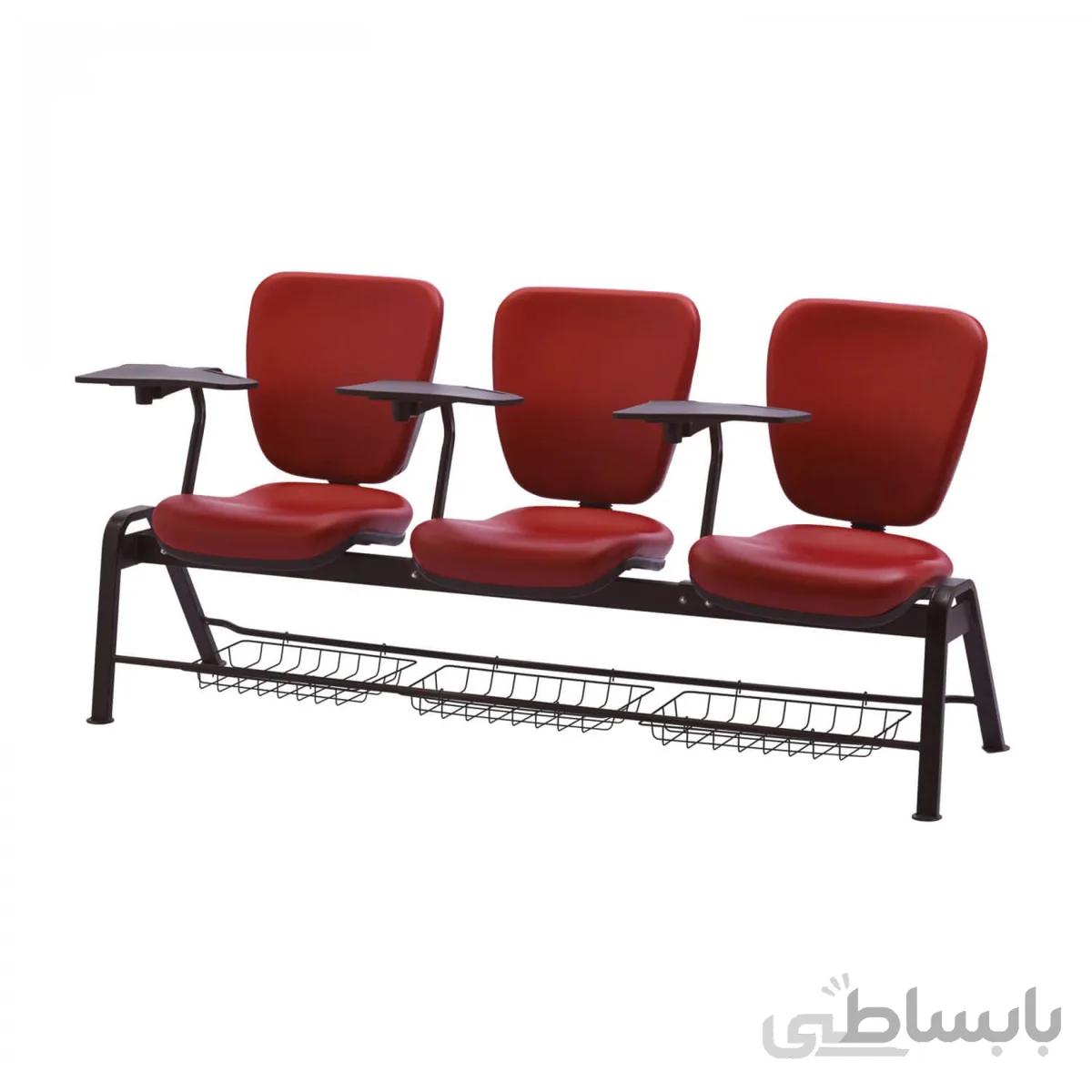 ‌صندلی انتظار دانش آموزی سه نفره مدل ونوس 1 رایانه صنعت