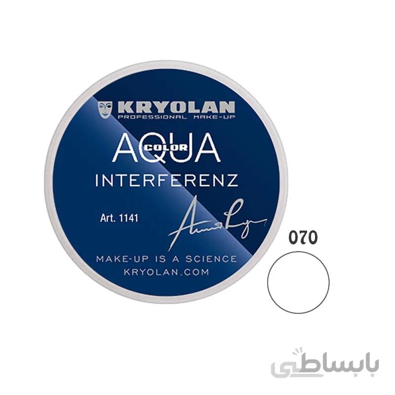 سایه چشم آکوا کار قهوه ای کریولان Kryolan Aquacolor Wet Makeup Cream Dark Brow 101