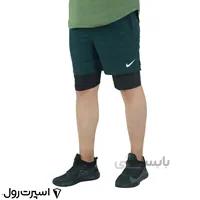 شلوارک ورزشي نايك آيرو كشاله دار | سبز
