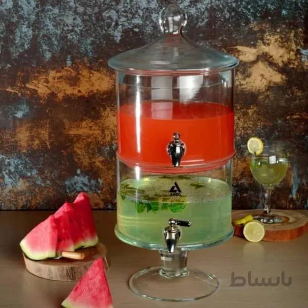 کلمن شربت شیشه ای