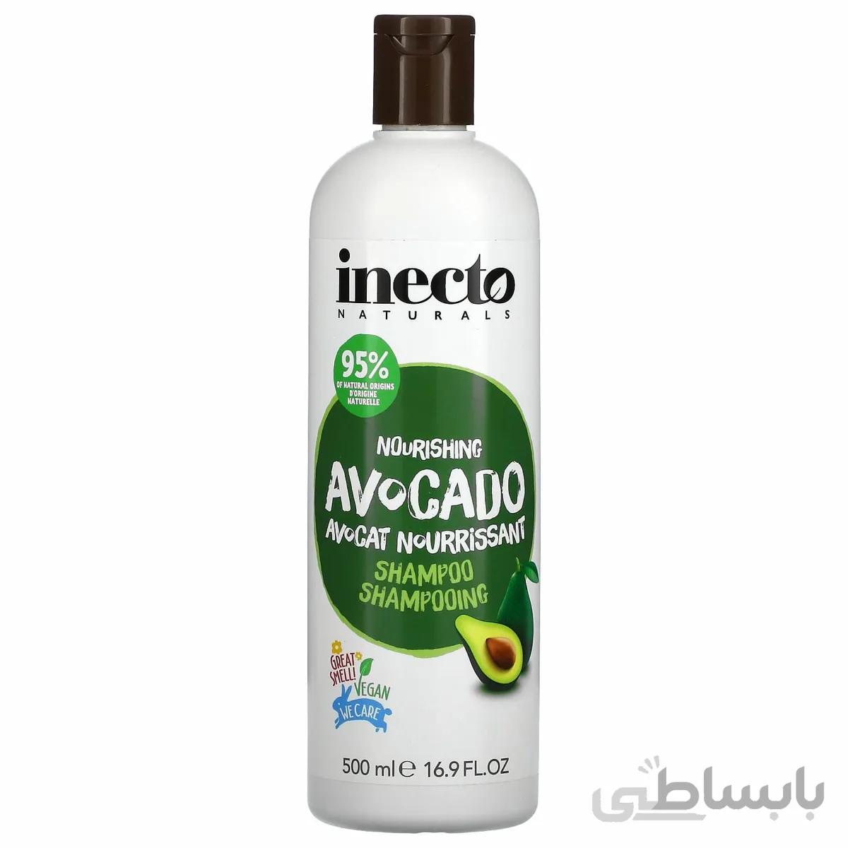 شامپو آووکادو اینکتو، تغذیه کننده و تقویت کننده موها حجم 500میل