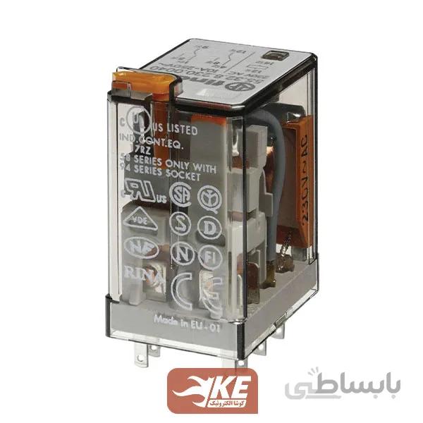 رله 24vAC دو کنتاکت 10 آمپر فیندر 553280240054