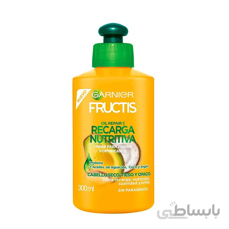 کرم موی پروتئین رسان و حالت دهنده گارنیر_گارنیه Garnier Crema para peinar Recarga Nutritiva Fructis 300ml
