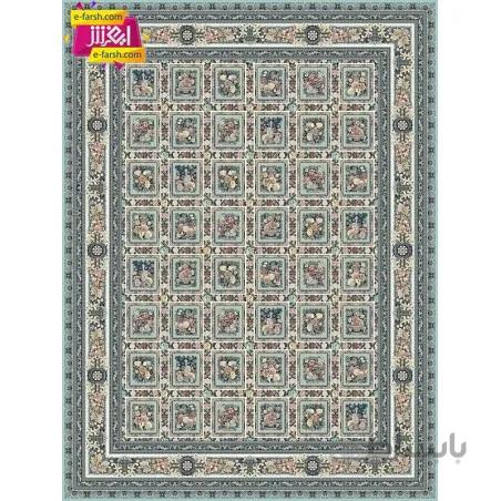 فرش ماشینی مشهد طرح 815008 آبی