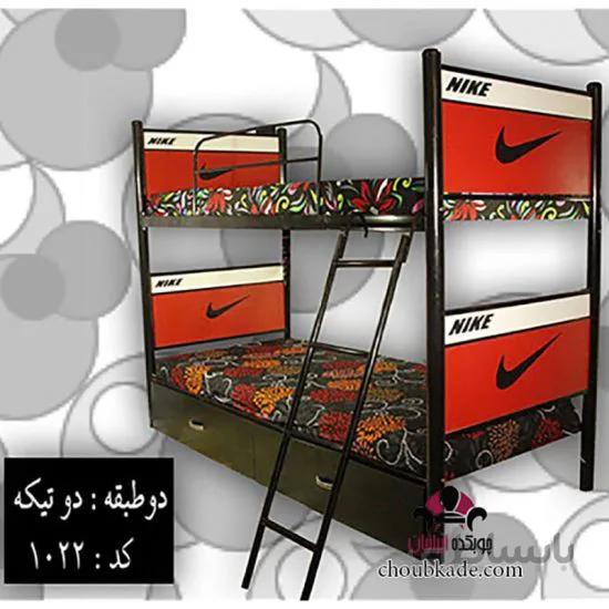 تخت خواب دو طبقه دو تیکه