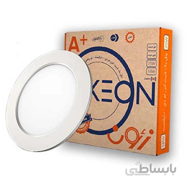 پنل smd توکار بدون شیشه 25 وات زئون