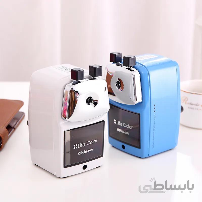 مدادتراش مکانیکی دسکتاپ دلی deli desktop sharpener | www.ahwazonline.com مدل life color
