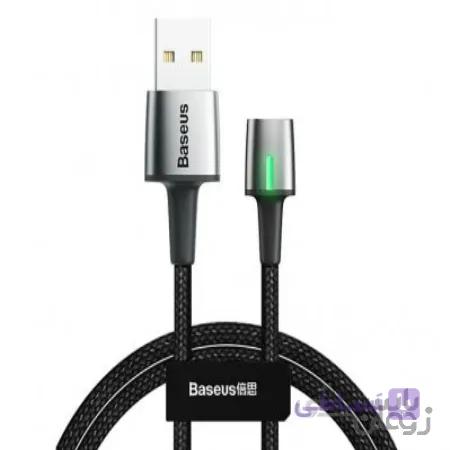 کابل آهنربایی لایتنینگ بیسوس Baseus Lightning Zinc Magnetic Cable 1m/2.4A