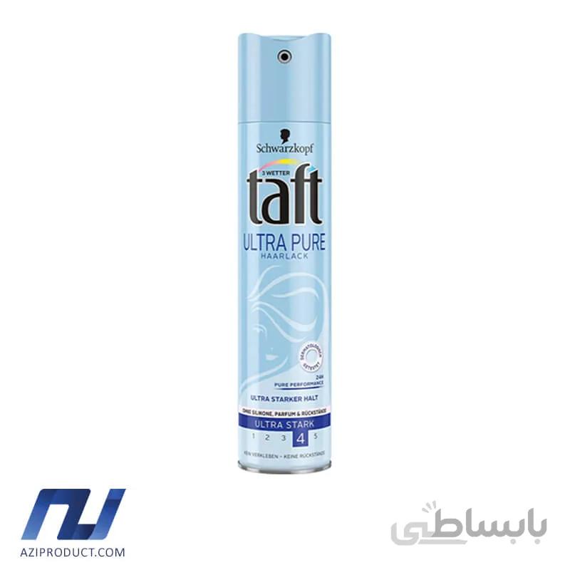 اسپری نگهدارنده مو تافت مدل Ultra Pure حجم 250 میل