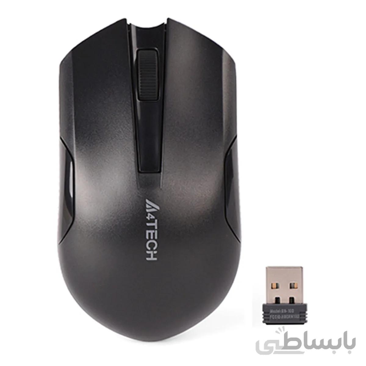 ماوس بی سیم ای فورتک سایلنت مدل G3-200NS ا A4tech G3-200NS Silent Wireless Mouse
