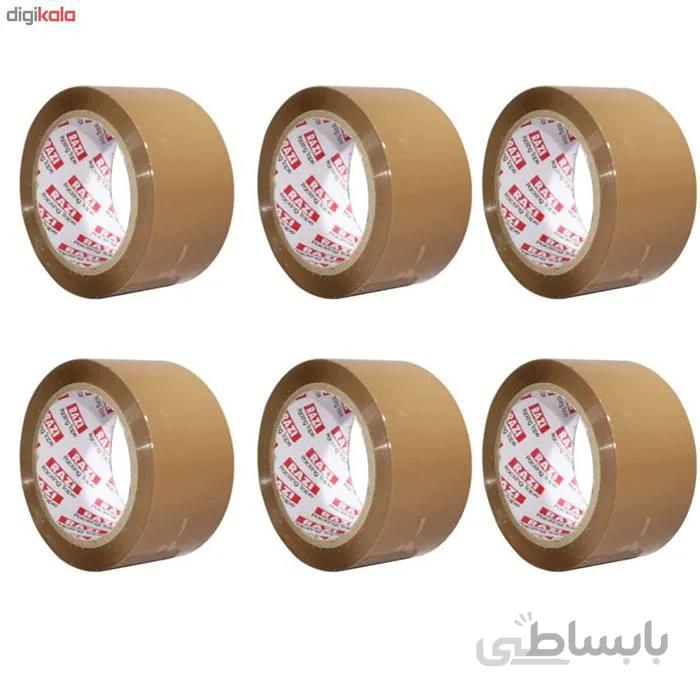 چسب پهن رازی مدل BR-6 عرض 5 سانتی متر بسته 6 عددی