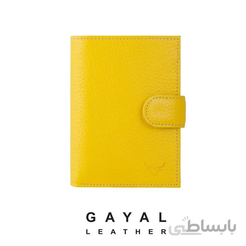 کیف پول زنانه چرم گَیال W50 زرد