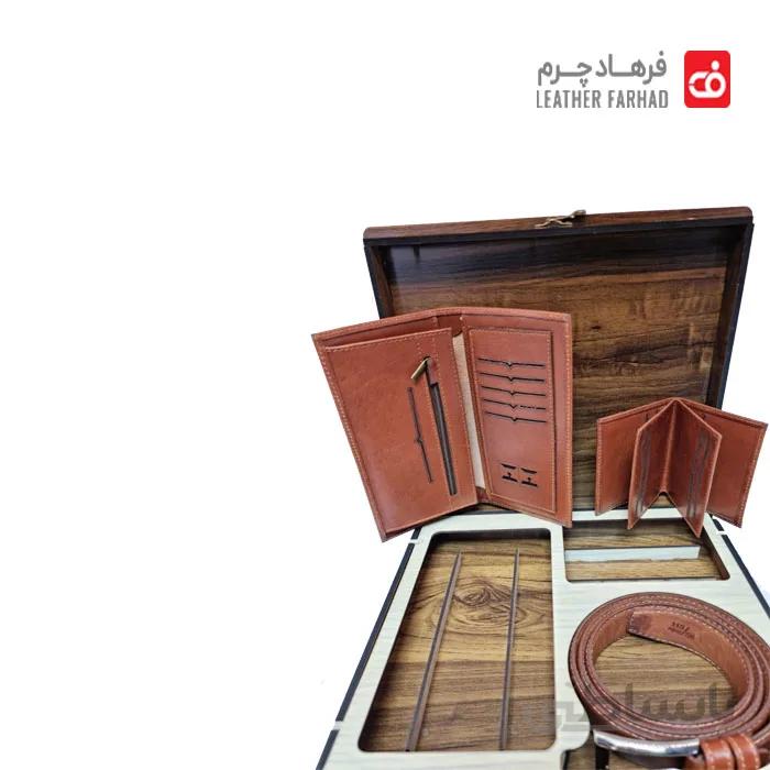 ست کادویی چرم طبیعی تبریز کد 251451