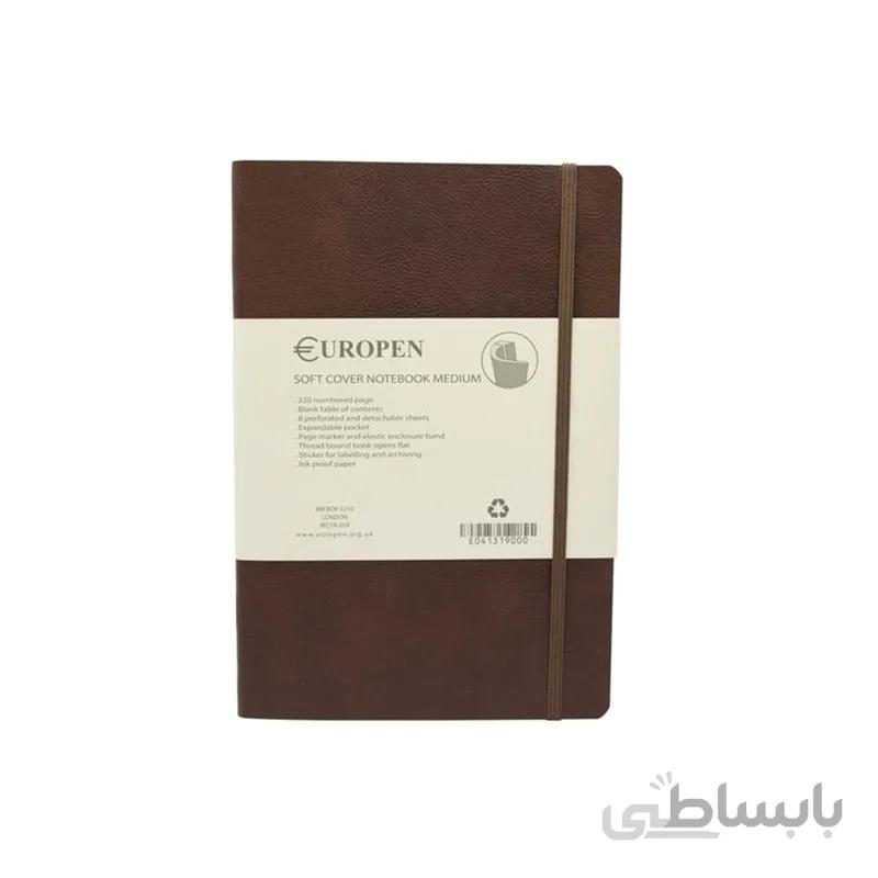 دفتر یوروپن مدل NOTEBOOK SOFTCOVER MEDIUM قهوه ای