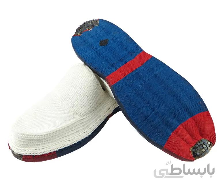 گیوه کلاش کردستان اصل زیره ضدآب برند شنیا رنگ سفید ا Kurdish Shoes - white Giveh Klash - Brand Shenya