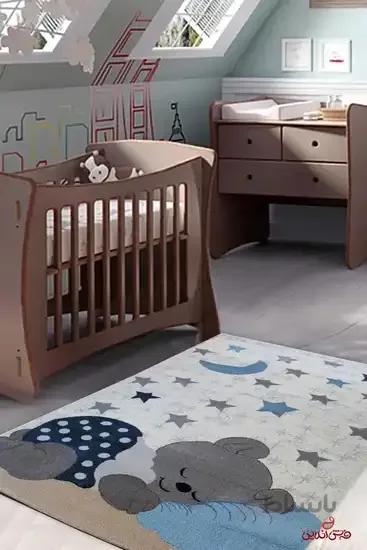 فرش ماشینی کودک ساوین 4035 کرم