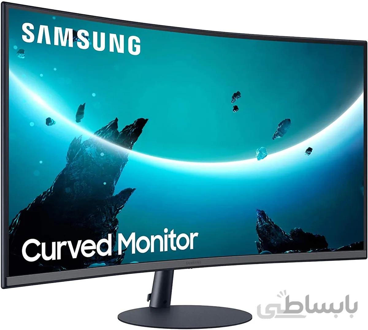 مانیتور سامسونگ خمیده گیمینگ Samsung 24 inch – T55 Full HD 1000R Curved 75Hz