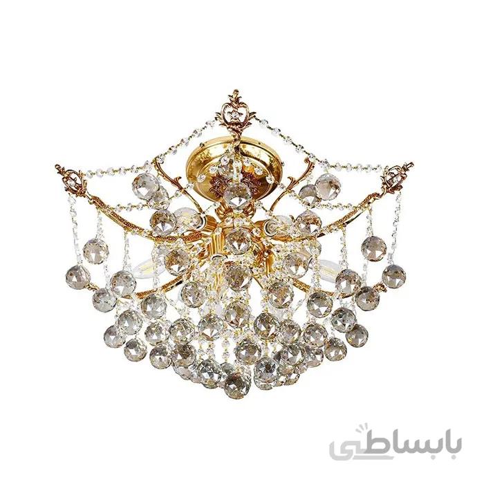 لوستر سقفی چشمه نور 9 شعله کد 2646/6