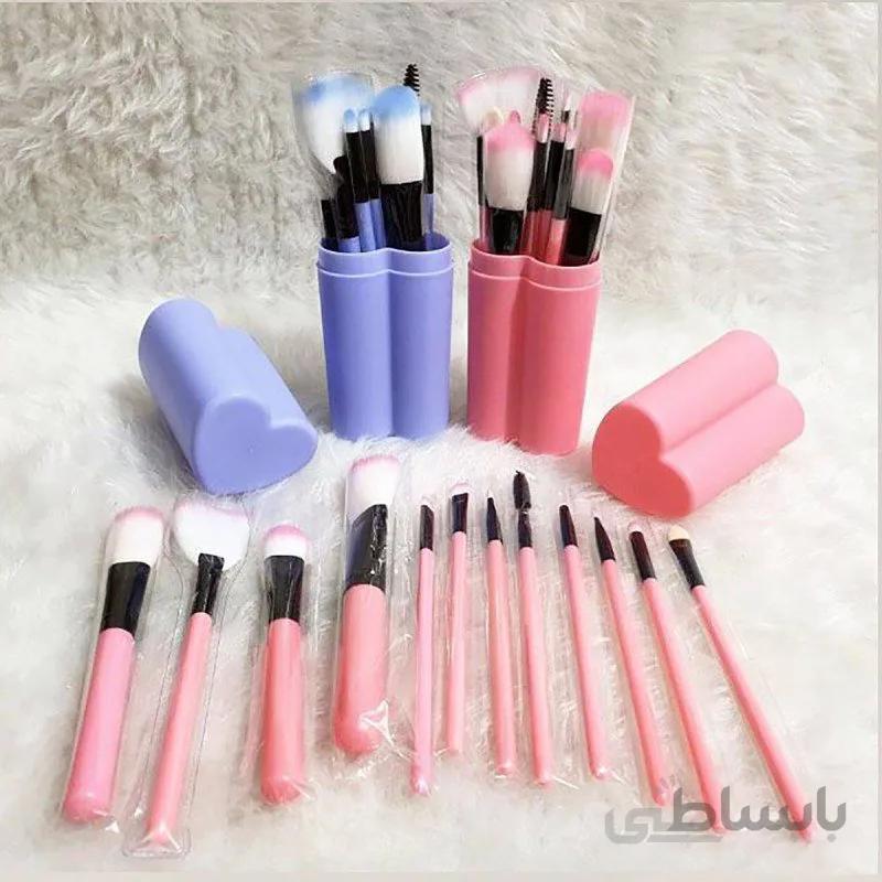 ست برس آرایشی مجموعه 12 عددی (بنفش)
