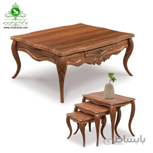 جلومبلی و عسلی مدل پیچک | فروشگاه اینترنتی چوب چوب