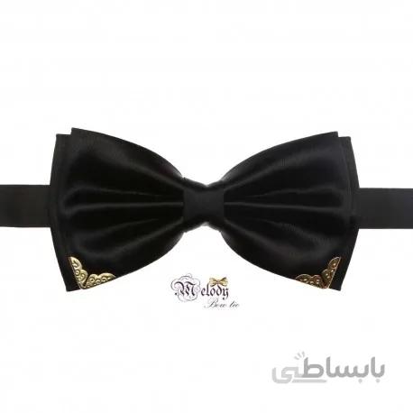 پاپیون سری مندو - مردانه (سیاه مات لبه فلزی)