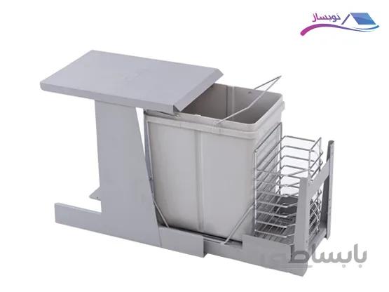 سطل زباله تک مخزنه ترکیبی ریل کف تاندم (هلنا)