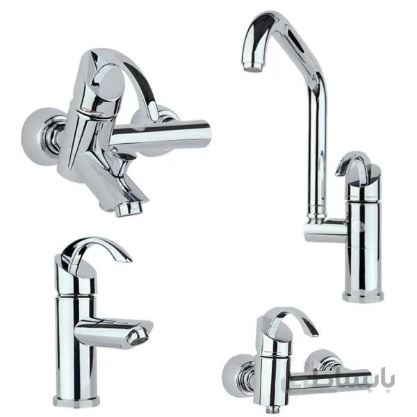 ست شیرآلات تیتانیوم کروم راسان ا Rassan Titanium Set