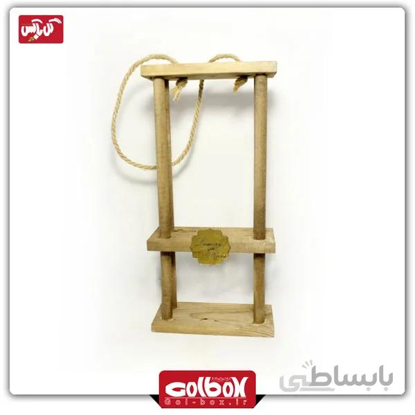 شلف چوبی کادویی تک شاخه گل