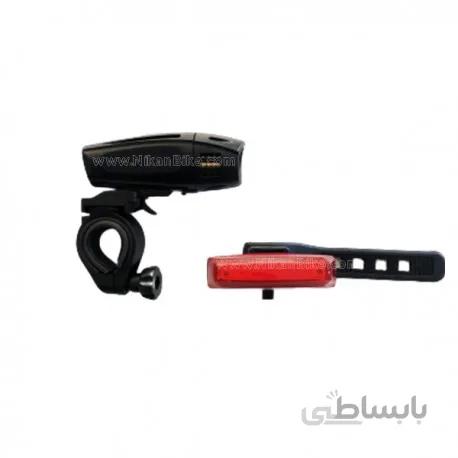 چراغ جلو و عقب دوچرخه اوكی مدل XC 241238 - بسته 2 عددی