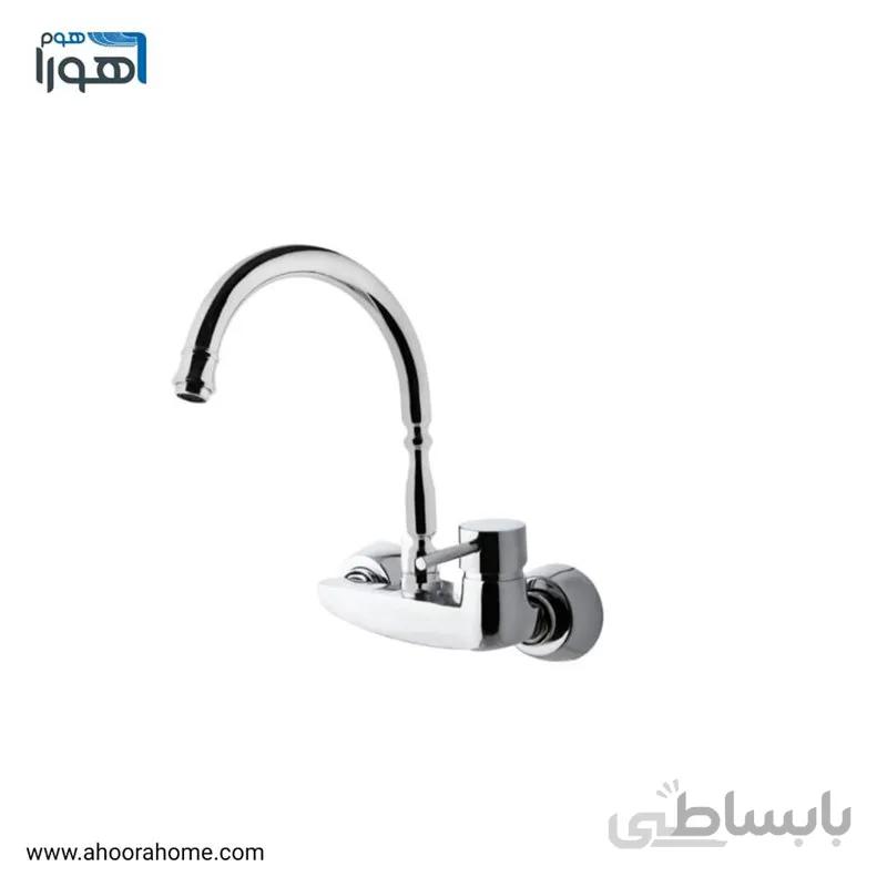 شیر ظرفشويی دیواری مدل آلیس کروم کد 184810