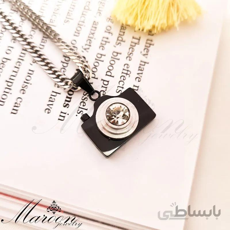 گردنبند مردانه و پسرانه دوربین مشکی مارون MM91