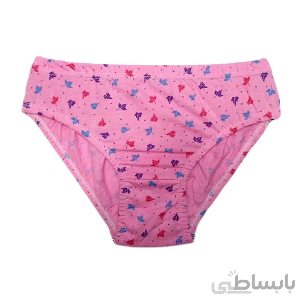 شورت نخی زنانه ارغوان طرح برگ