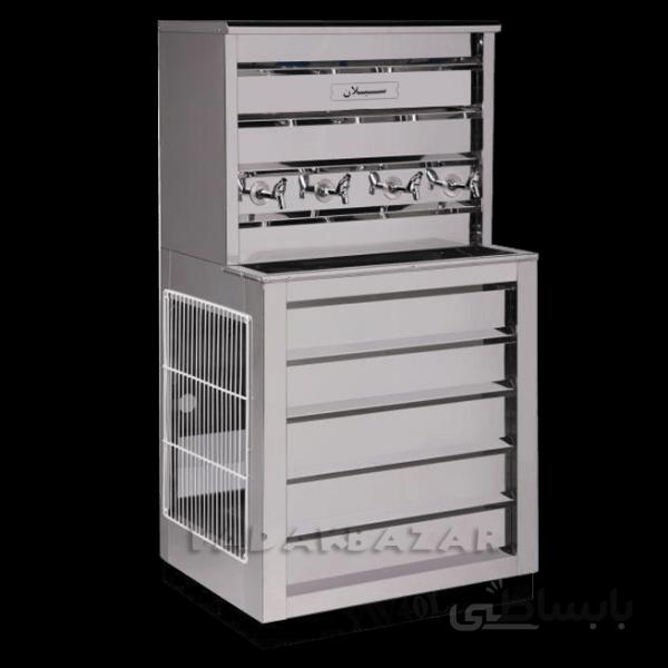 آبسردکن استیل 4 شیر مدل SW45L استیل صنعتی ضد زنگ — تصویر 1