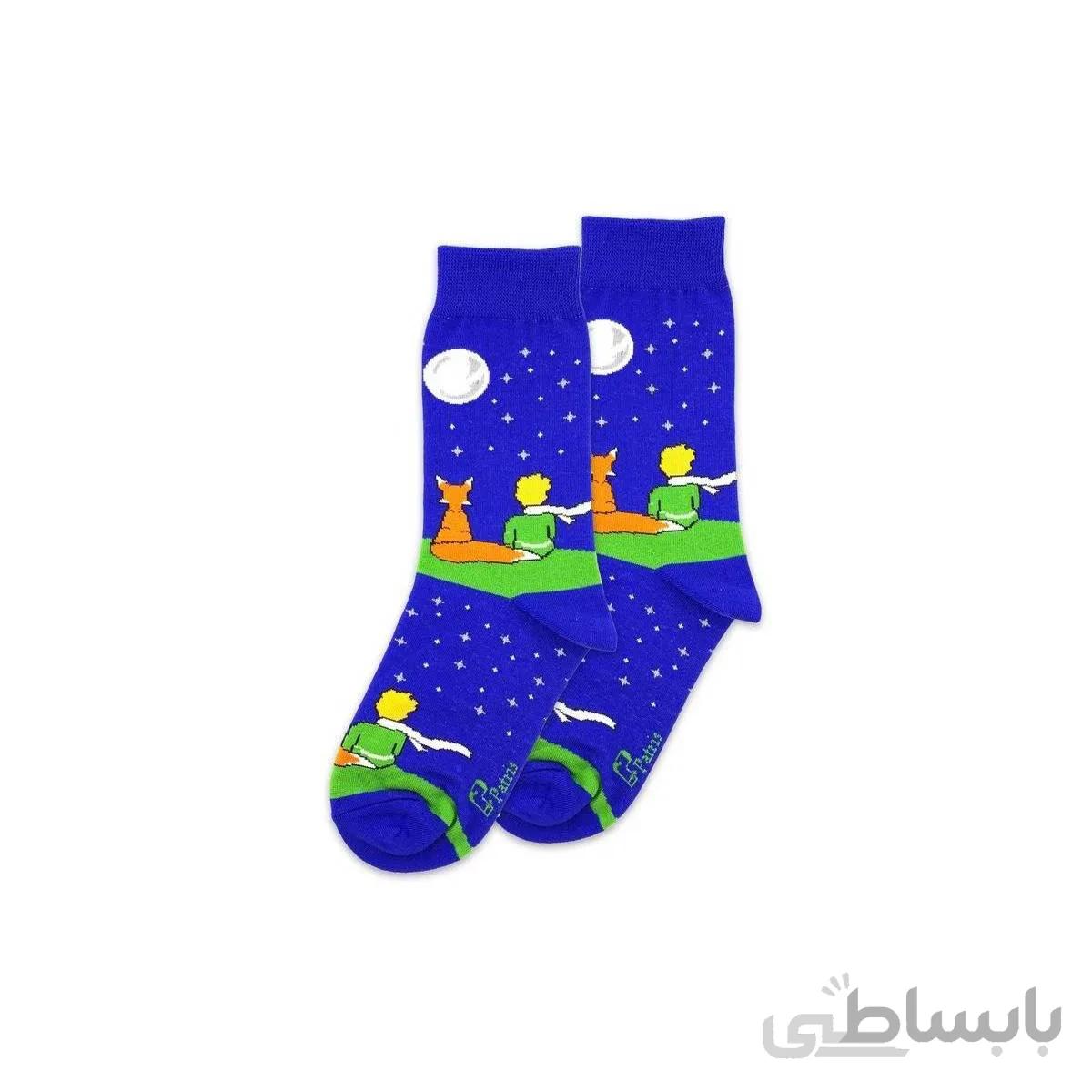 جوراب ساقدار طرح شازده کوچولو برند پاتریس 1 جفت