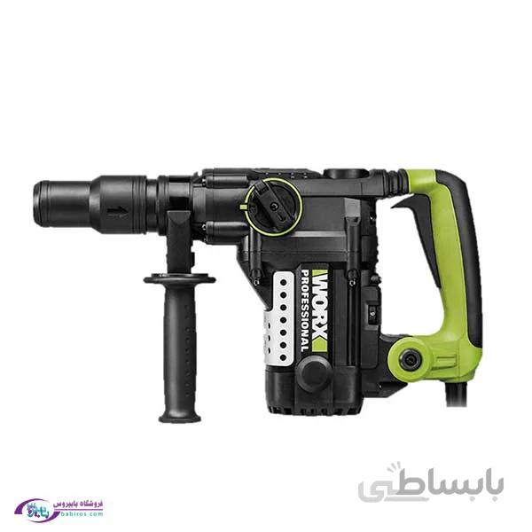 دریل تخریب 1050 وات ورکس مدل WU350 ا WORX WU350 1050W 2-Functions Corded Rotary Hammer