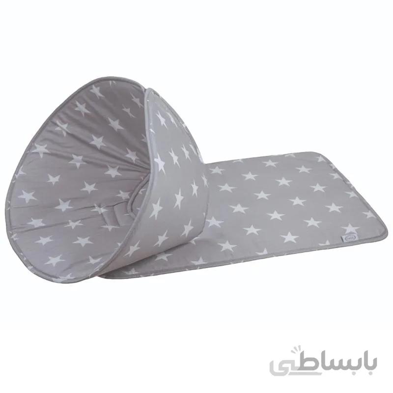 تشک تعویض گاردار نوزاد پسرانه ایس ایز طرح ستاره طوسی Isiz