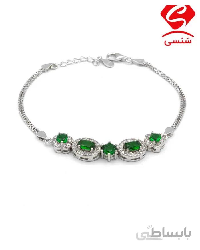 دستبند ظریف نقره کد193