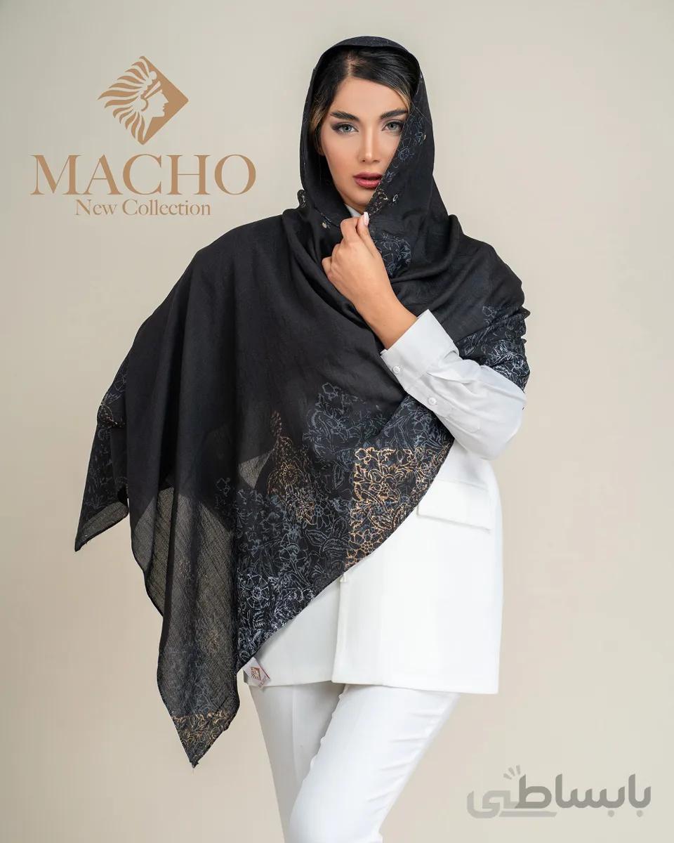 شال نخ پنبه اسلپ هندی ماچو 2871