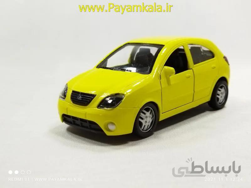 ماشین اسباب بازی تیبا2 (هاچبک)(1509) زرد