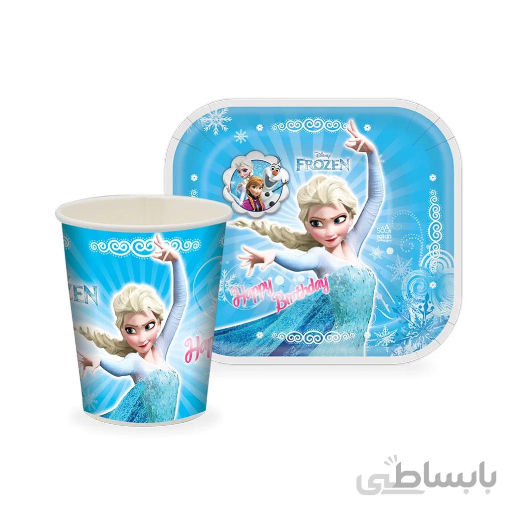 بشقاب و لیوان فروزن