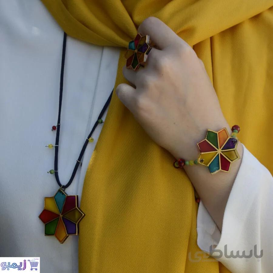 نیم ست رنگی رنگی