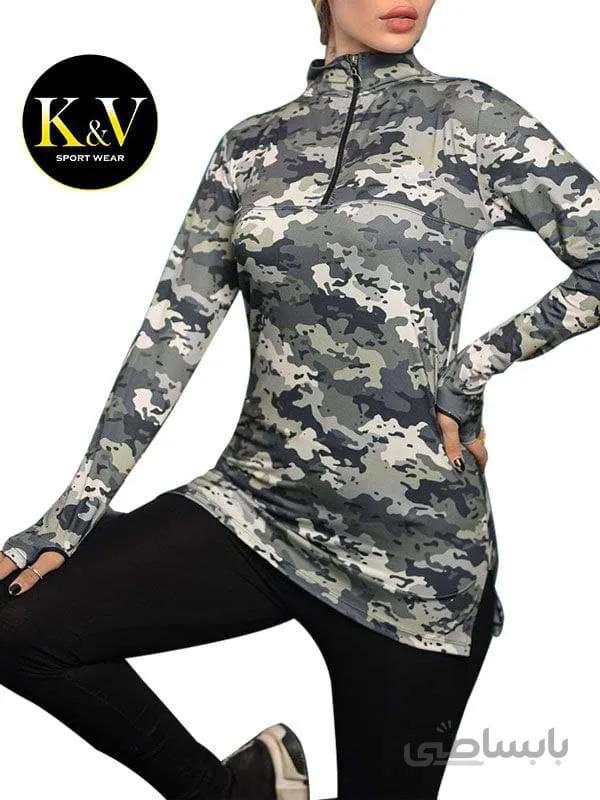 تیشرت نیم زیپ فینگردار ورزشی زنانه NIKE طرح رنجر ا NIKE Womens Ranger Half Zipper T Shirt T Shirt Ranger Design