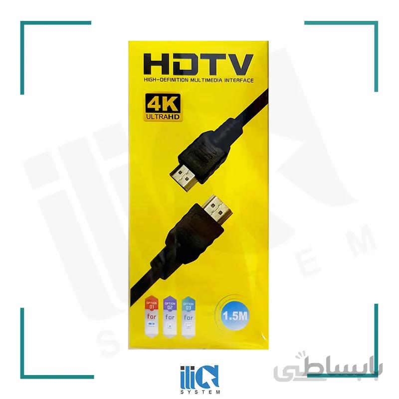 کابل HDMI برند HDTV مدل 4K UltraHD به طول 1.5 متر