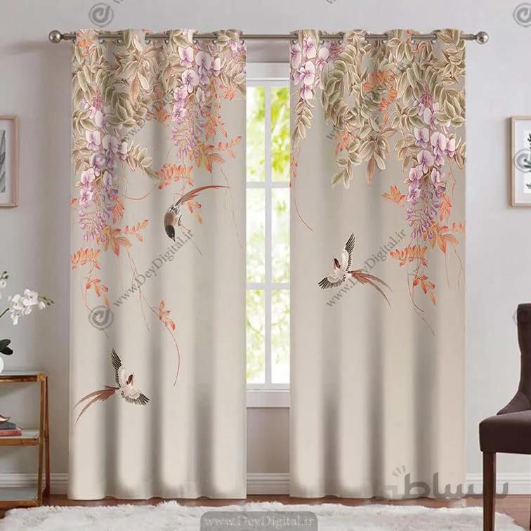 پرده اتاق خواب طرح سه بعدی PK-4651